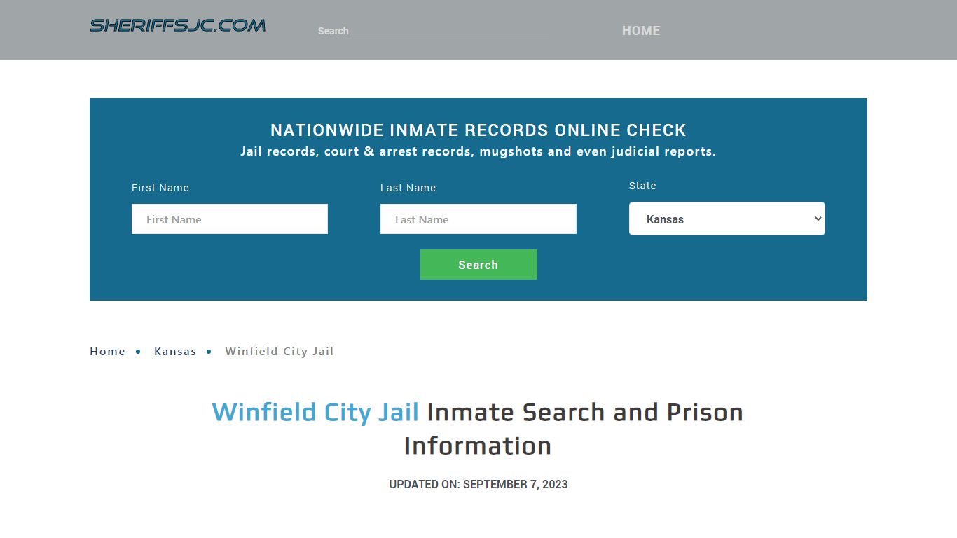 Winfield City Jail Inmate Search, Visitation, Phone no. & Mailing ...